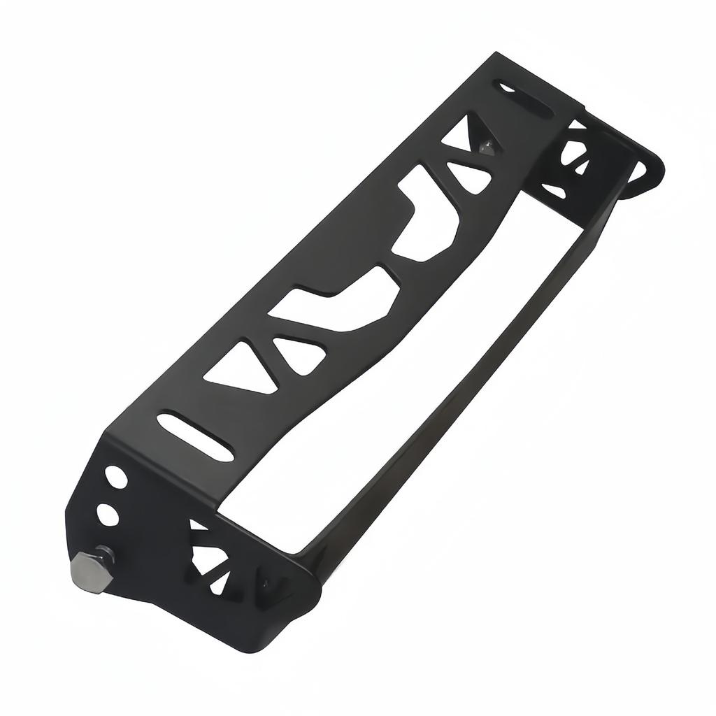 Black Car Universal Aluminum Adjustable Rotating Car License Plate Frame Holder Solid License Plates