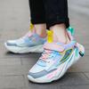 Hot-selling classmates Boys Spring and autumn leather surface breathable non-slip thick-soled students casual running children's sports shoes