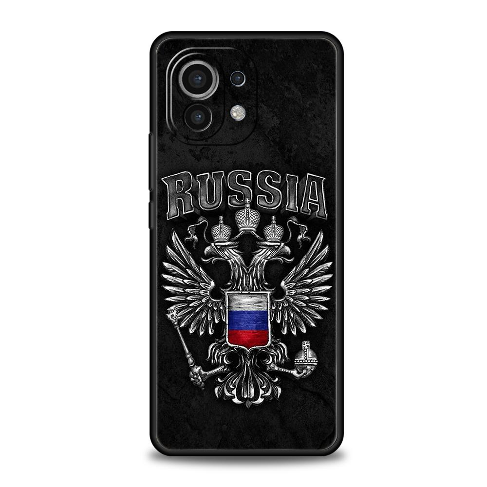 Russia Russian Flags Phone Case for Xiaomi Mi 14 13 12 11 Ultra 13T 12T Poco C51 F3 F4 F5 X3 X4 NFC M3 Pro Lite 5G Silicon Cover