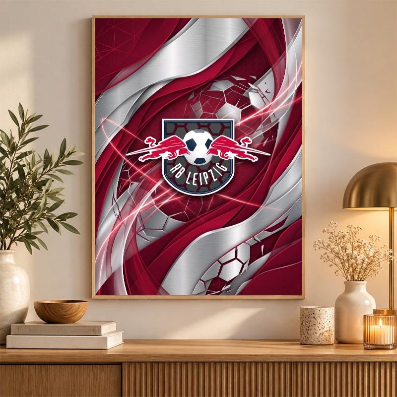 RB Leipzig Football Diamond Painting Kit 5D Full Drill DIY Diamond Mosaic Wall Art Home Decor