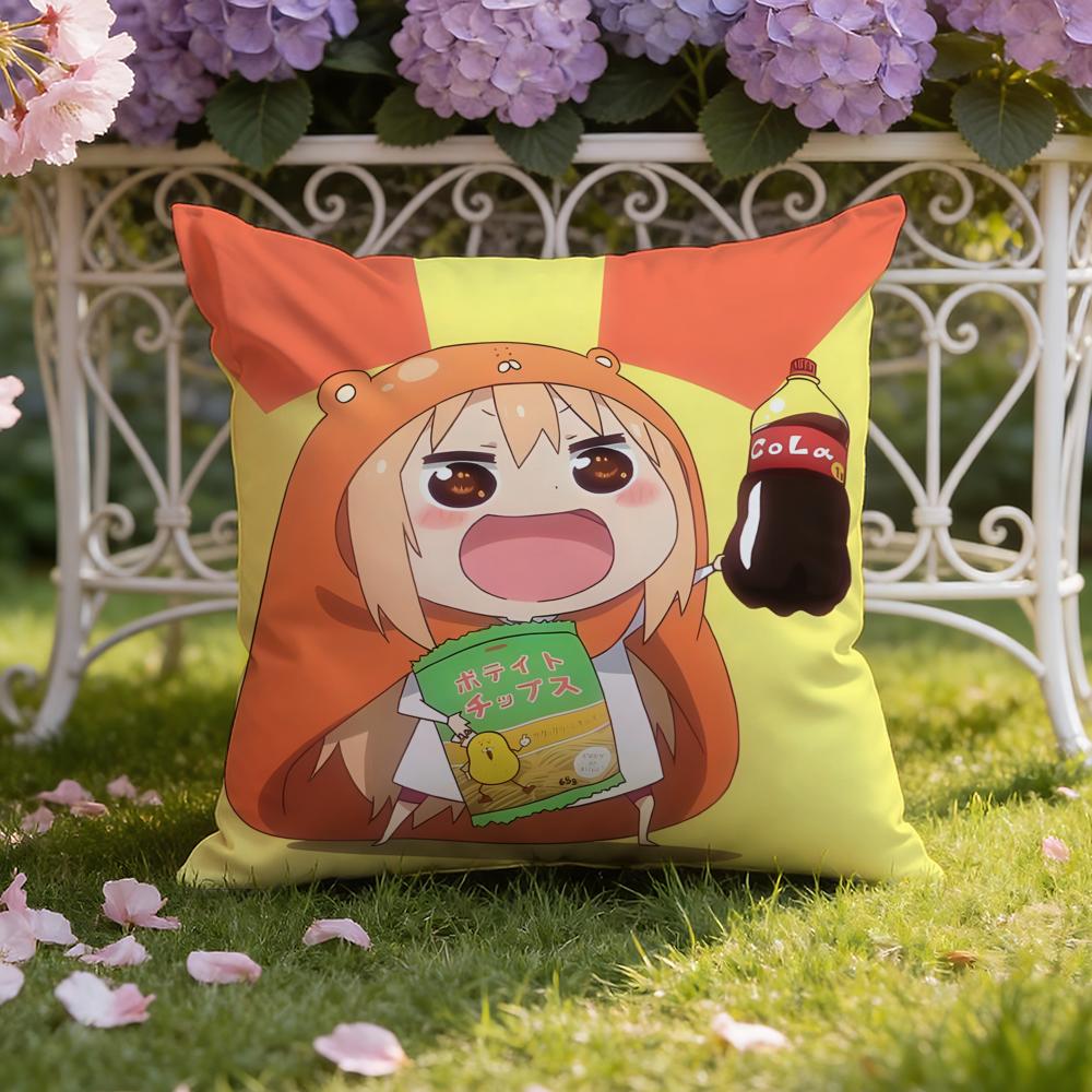 Anime H-Himouto! U-Umaru-chan Cushion Cover Home & Car Dual-Scene Pillow Cover: Reversible for Premium Comfort