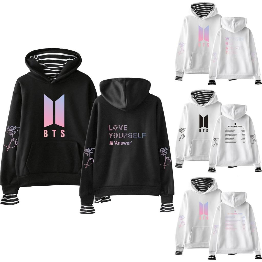 Kpop Love Yourself Bts Bangtan Boys Sweatshirt Hoodie Pocket Sweater Unisex