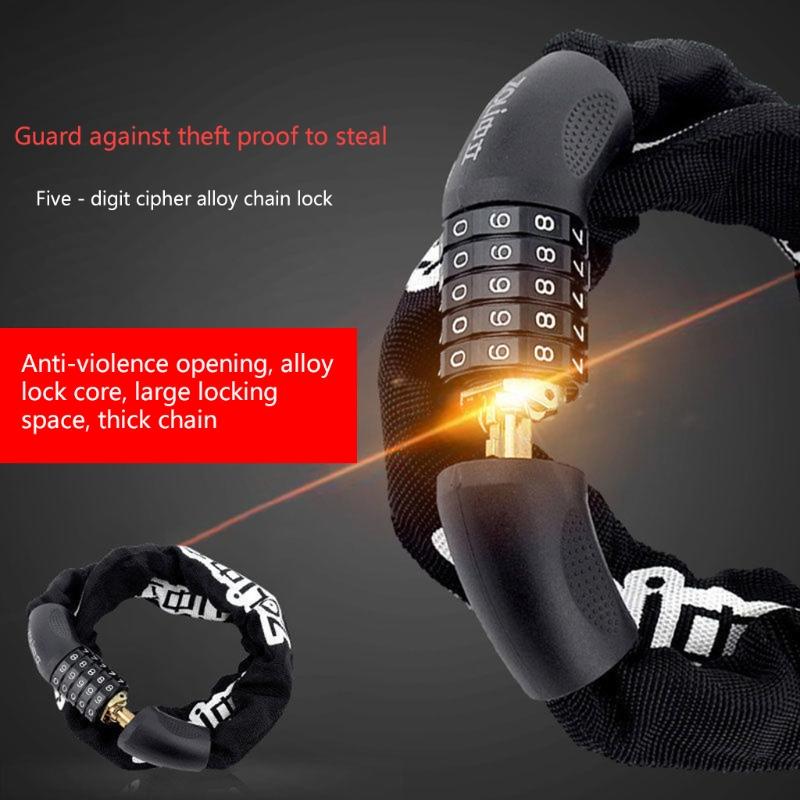 Bezpečnostní zámek na kolo se zámkem Hardware zámku řetězu proti krádeži