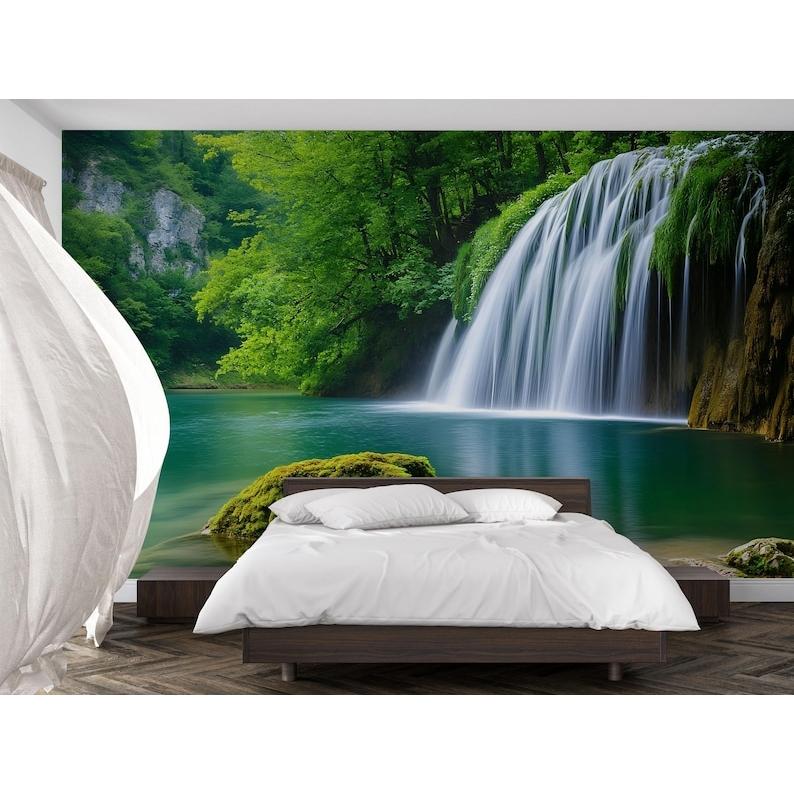 Waterfall Forest tapestry 75x100 чёрный