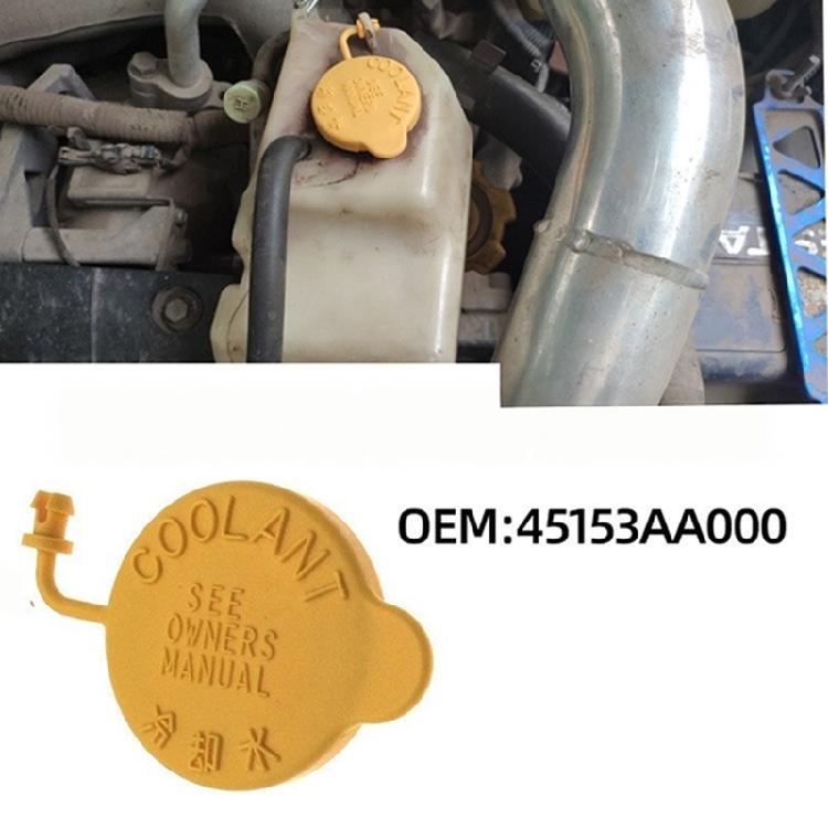 Direct Fit Coolant Cap 45153AA000, Yellow Plastic Tank Cover for STI Engine Bay Service, Cooling System Care, and Worn Cap Repair Work