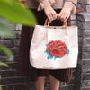Handmade Peony Embroidery Patch Big Size Flower Patch Decorative Applique  for Cheongsam Dress DIY
