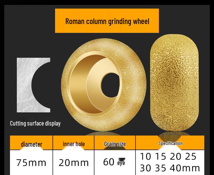 Diamond Grinding Wheel for Stone and Tile Edges
