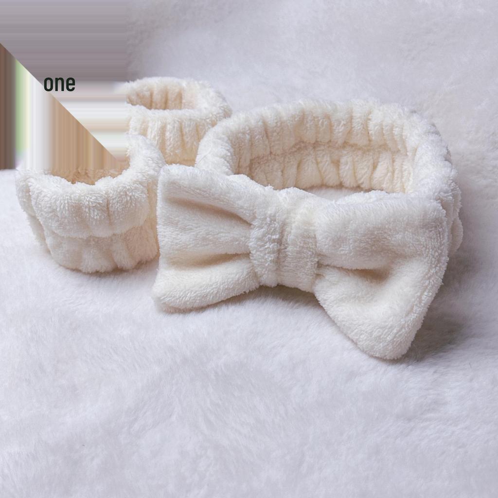 16-Piece Multi-Color Soft Headband and Hair Clip Set with Bowknot Washband and Elastic Hair Ties