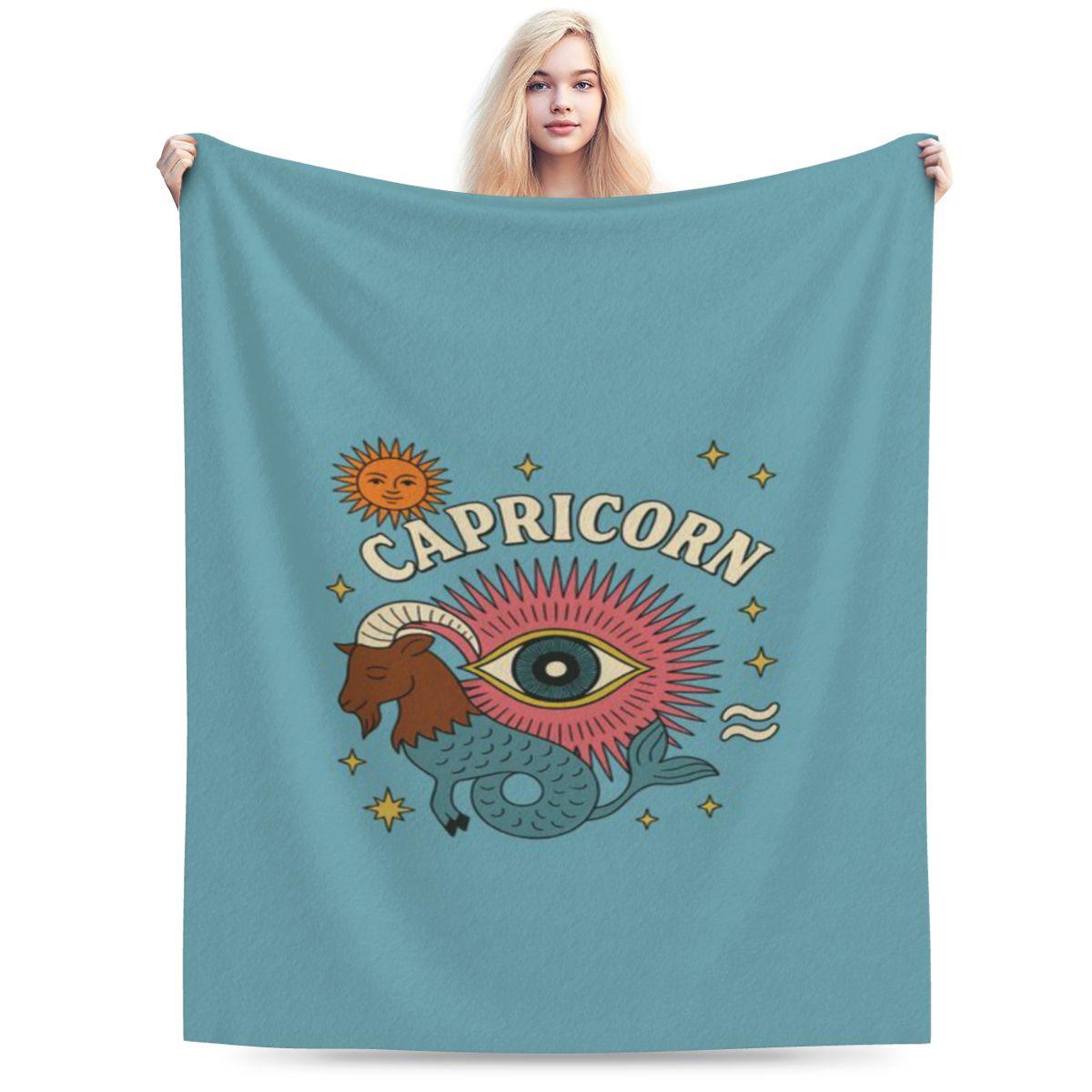 

Capricorn Zodiac Mystical Eye Design Personalized Comfortable Gift An UltraSoft Micro Fleece Blanket 75x100cm 30x40in