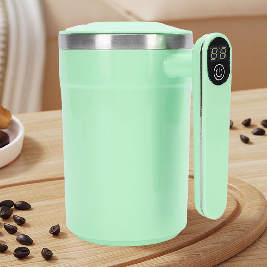Electric Stirring Cup 400ml 304 Stainless Steel Easy to Clean Rechargeable Automatic Stirring Coffee Mug for Milk