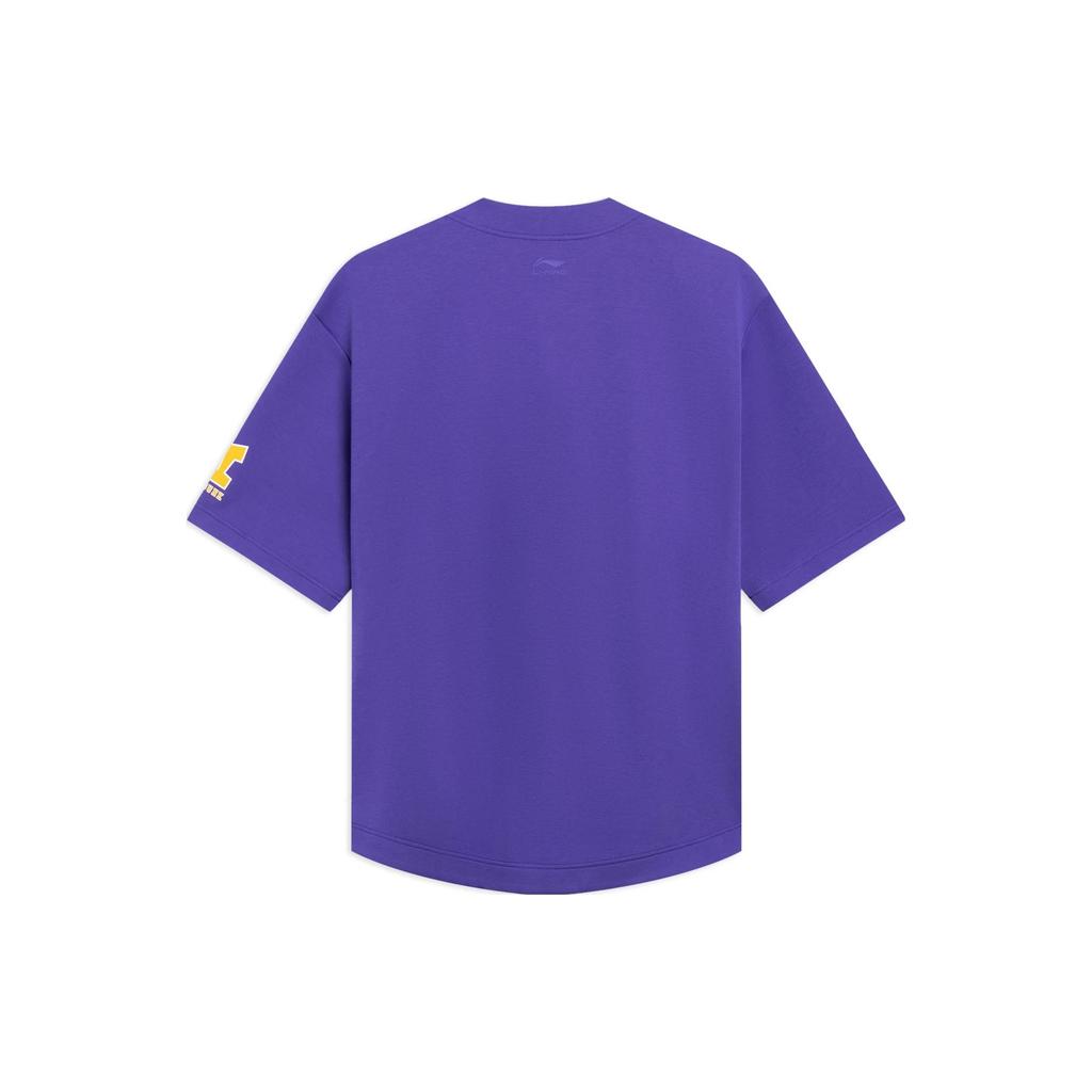 Li Ning Sports Lifestyle Collection Sports Fashion Collection Letter Print Sweatshirt Unisex Free Purple AWDT547-3