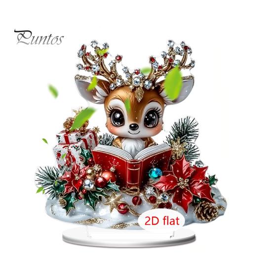 Christmas Party Supplies 2D Acrylic Angel Figurine with Warm LED Lights, Glowing Holiday Tabletop Decorative Signs Decor for Home Living Room