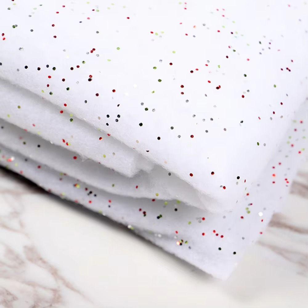 Artificial Cotton Christmas Snow Blanket Decoratiive DIY Christmas Tree Backdrop Reusable Simulation Fake Snow Carpet