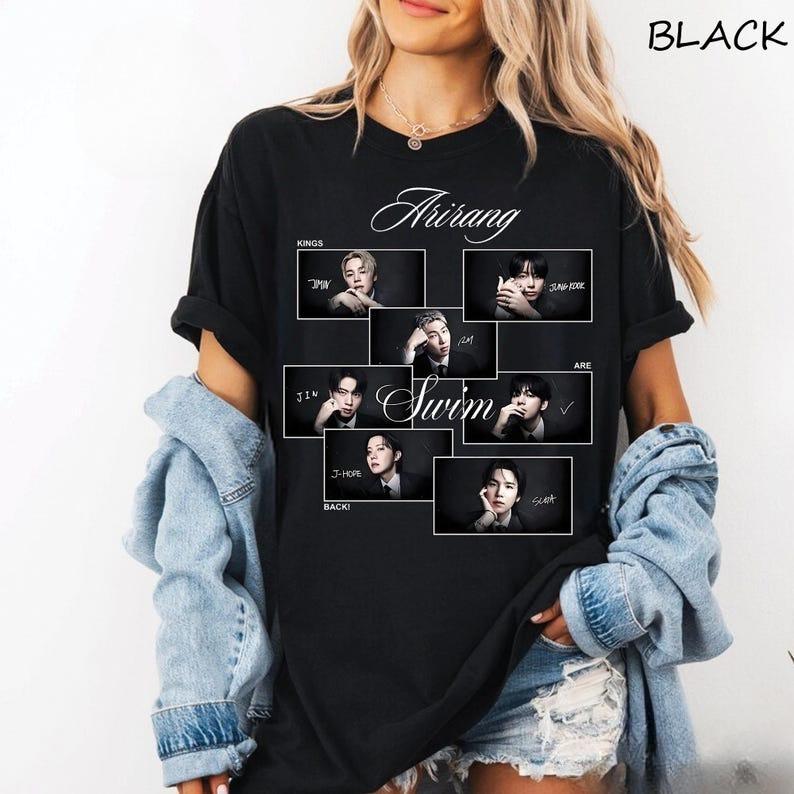Hip Hop Streetwear Oversized Tshirt Bangtan World Tour 2026-2027 Graphic Tee, Bangtan Kpop Concert Shirt, Gift for Fan 4XL