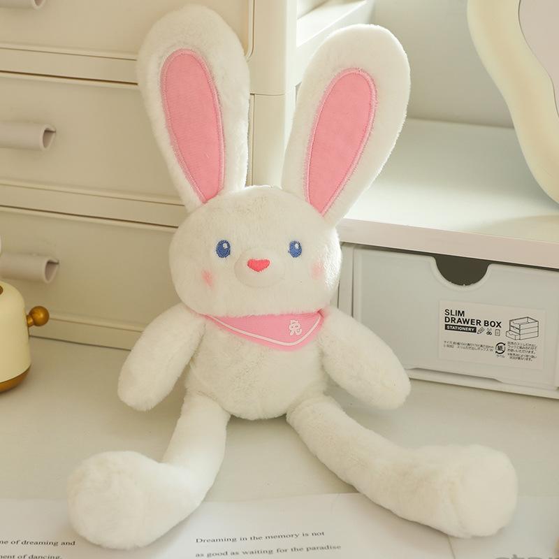 Funny Pull Ear Rabbit Plush Pendant Cute Doll Toy Keychain