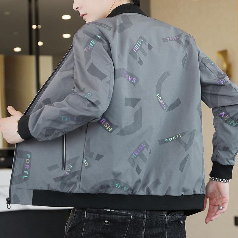 Jacket men's color blocking 2025 autumn and winter new men's youth windproof fashion casual top jacket trend