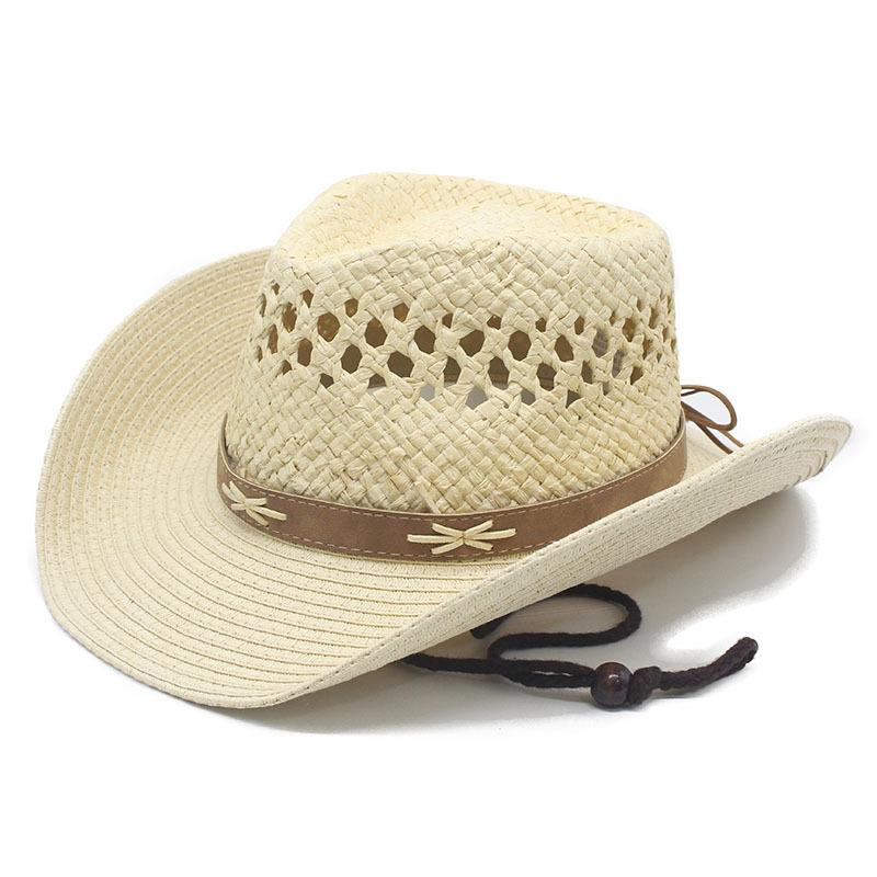 Ethnic Style Fringed Straw Hat Summer Hat Unisex Sun Protection Sun Hat Beach Vacation Big Brim Cowboy Hat