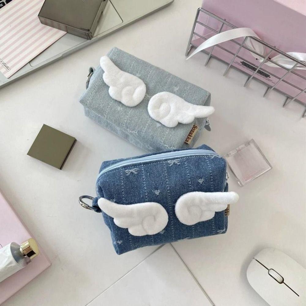 Y2k Korean Style Storage Bag Print Cloth Stationery Bag  Stationery Holder