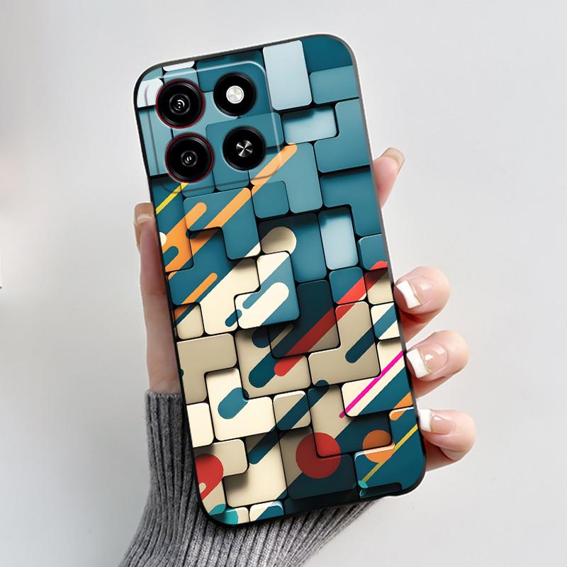 For ZTE Blade A35 Case Cute Cool Fashion Silicone Soft TPU Cover For ZTE Blade A55 Cases Blade A35 Back Cover Shockproof Bumper