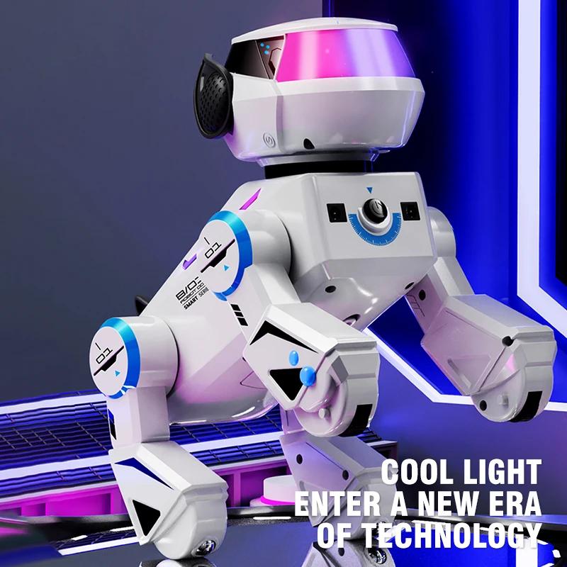 non-toxic Remote Control Robot Dog Programmable Smart Interactive Robotic Pets with Bluetooth Music Dancing Dogs Toys for Kids children Gifts