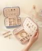 Simple jewelry storage box Portable flannel jewelry jewelry box Earrings Necklace