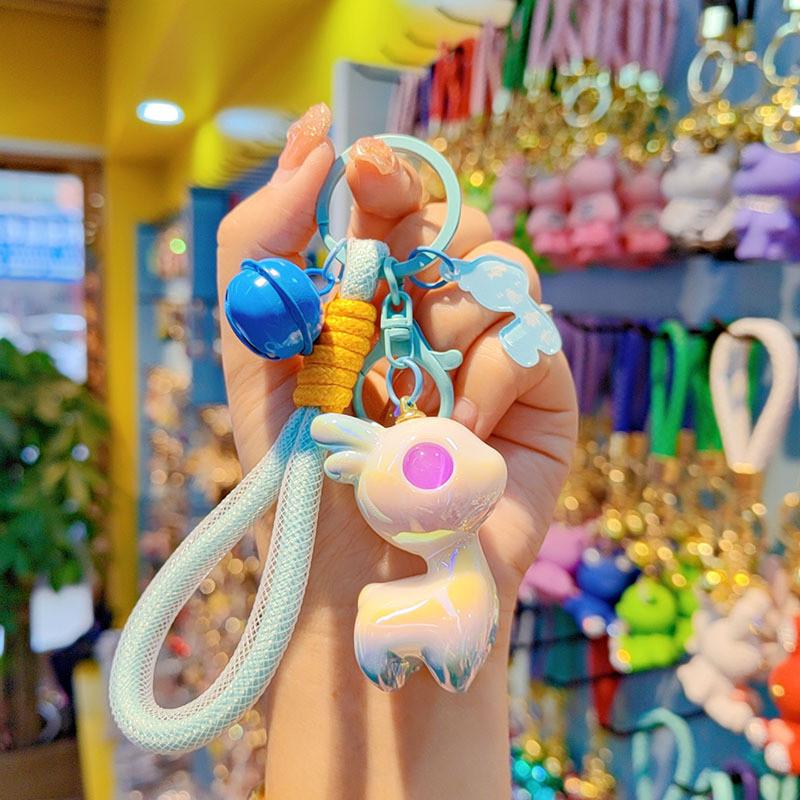 Resin Keychain With Colorful Deer Charm For Gifts And Celebrations