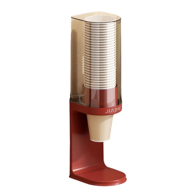 Space Saving Sturdy Paper Cup Organizers Wall Mount Rack With Secure Storage For Multiple Cup Sizes
