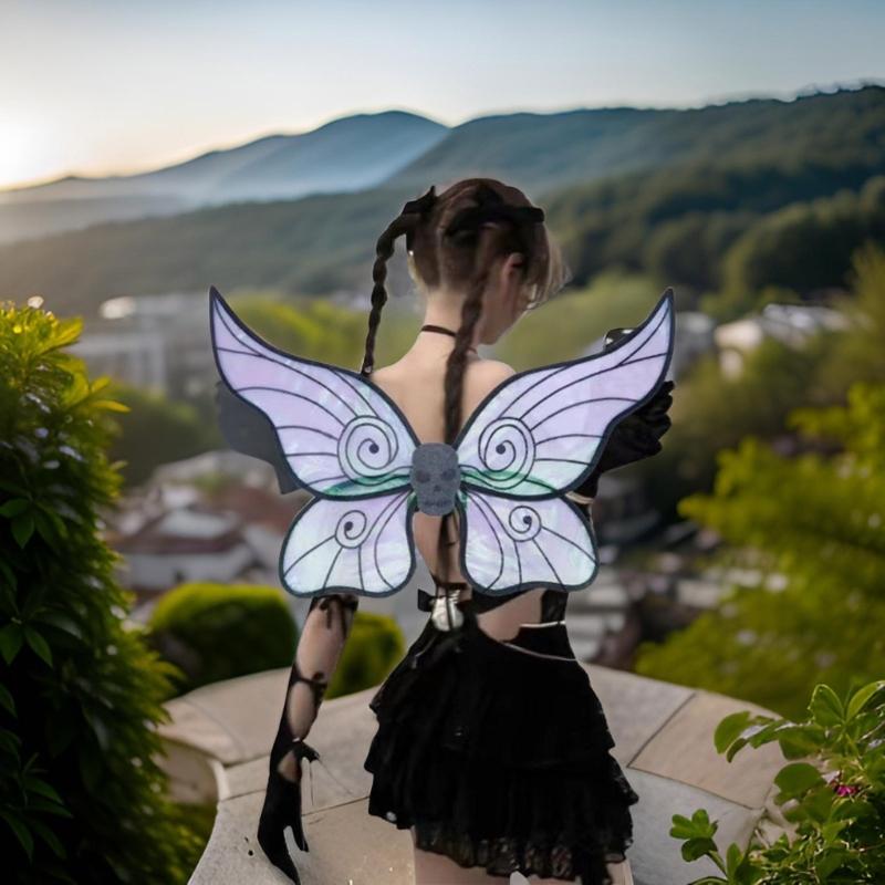 Butterfly Wing Costume for Girl Women Halloween Fairies Wing Costume for Women Girl Birthday Cosplay Christmas Party