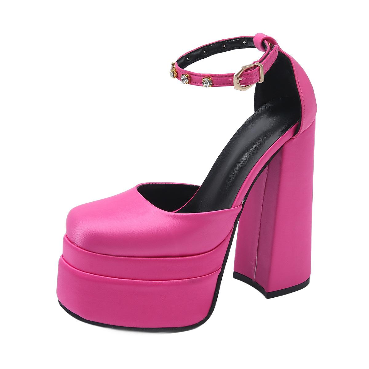 

Мода Новая Мода Женские Туфли Ретро Мэри Джейн Массивный Каблук Сандалии Женщина Платье Вечеринка Свадьба Высокие Каблуки Обувь на Платформе Большой Размер 42 35