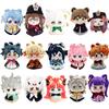 Non-Toxic 12Cm Impact Plush Pendant Keychain Cosplay Venti Albedo Xiao Raiden Shogun Tartaglia Kazuha Doll Toy Beadchain Gift