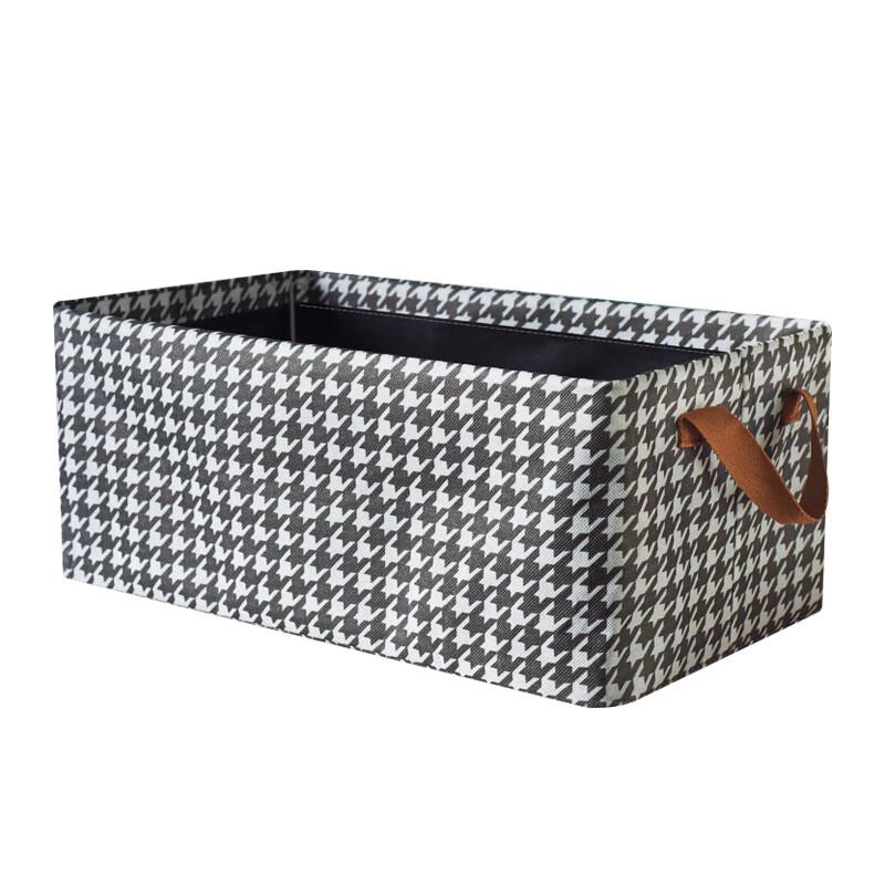Zhaiwanjia Houndstooth Fabric Storage Box