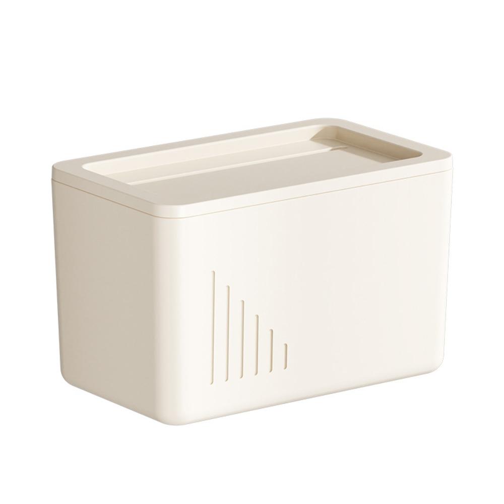 Multifunctional Toilet Paper Roll Storage Plastic Wall Mounted Storage Box Toilet Tissue Box  Home