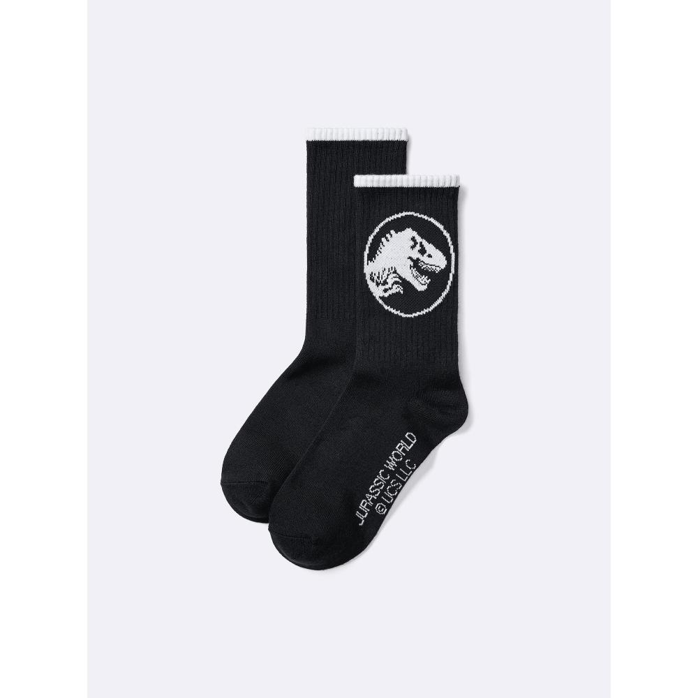 

Gu By Uniqlo Kids Socks Jurassic World 09 BLACK/2124cm