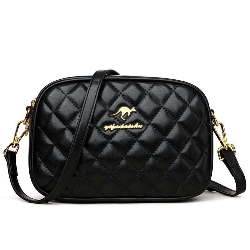 Argyle Stickerei Mama Tasche: Vielseitige Mode-Umhängetasche mit luxuriöser Textur und elegantem Design