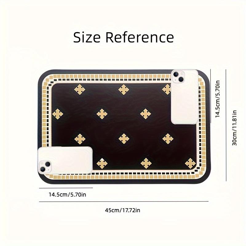 1Pc Premium Waterproof Non-Slip Pet Food Mat-Easy Cleaning,Durable,and Protective Design Pvc Material for Dog and Cat Supplies