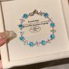 Zircon water drop flower crystal bracelet fashionable simple and versatile temperament bracelet exquisite light luxury high-end jewelry women