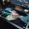 Floral Dream Large Size Mouse Pad Large Gaming Table Cushion Nonslip Laptop Tablet Big Mousepad Xxl Mat Mini Pc Playmat With Lock Edge