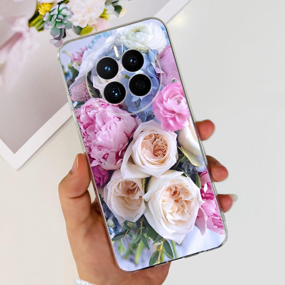 For Huawei Mate 50 Pro Case Stylish Butterfly Flowers Soft Slim Fundas Phone Case For Huawei Mate 50 Mate50 Pro Back Cover Coque