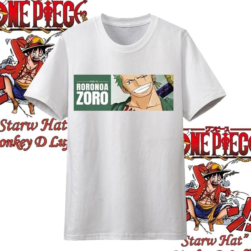 One Piece Anime Straw Hat Member Printing Oversized Cotton Tshirt Men and Women Comfortable Y2K Childrens Clothing Summer Tees