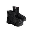 2025 New Summer Thick-soled Martin Boots Women's Mesh Hollow Breathable Short Boots Small Fashion Versatile Cool Boots