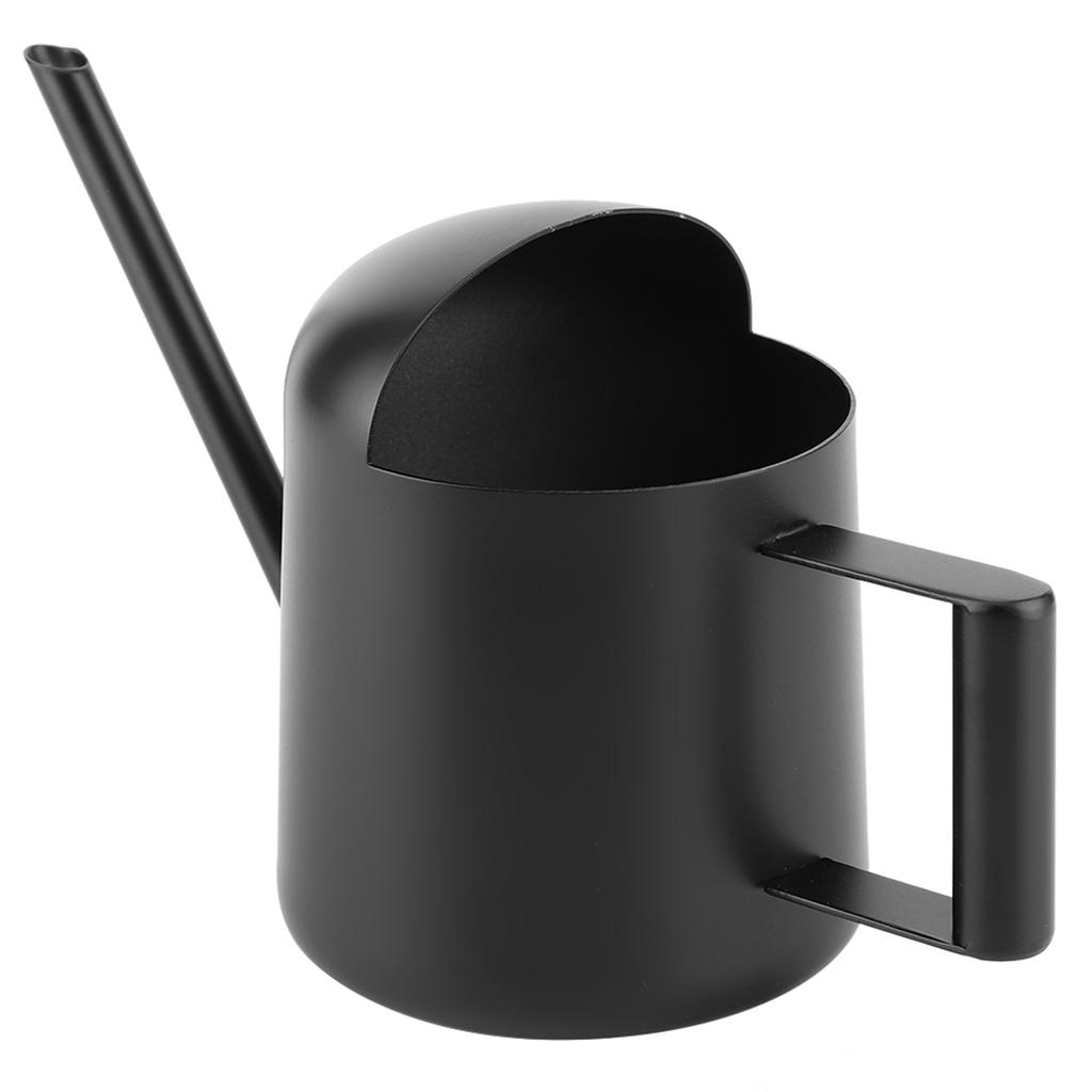300ml Svart Rostfritt Stål Vattenkanna Inomhus Utomhus Växter Lång Pip Vattenkruka
