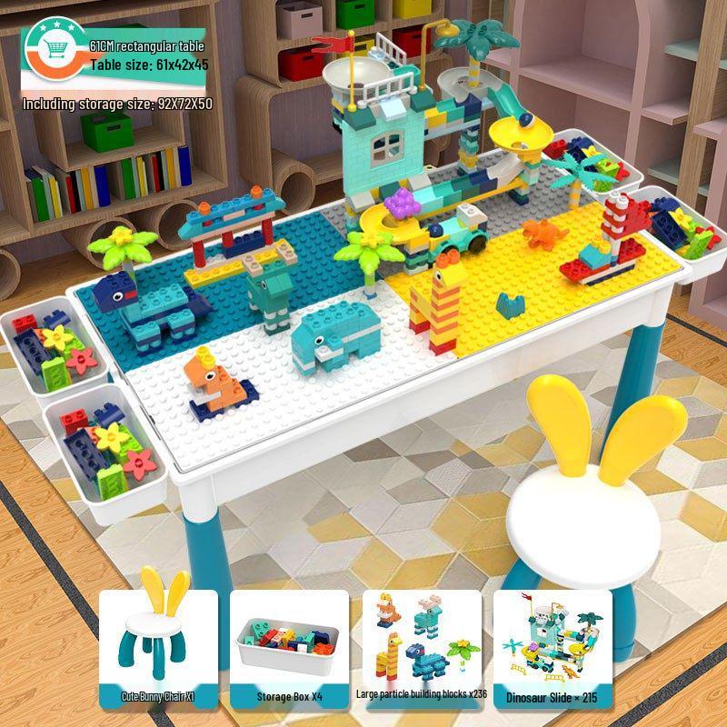 2026 New Model: Children's Educational Building Block Table, Multifunctional Puzzle Game for Ages 3-6