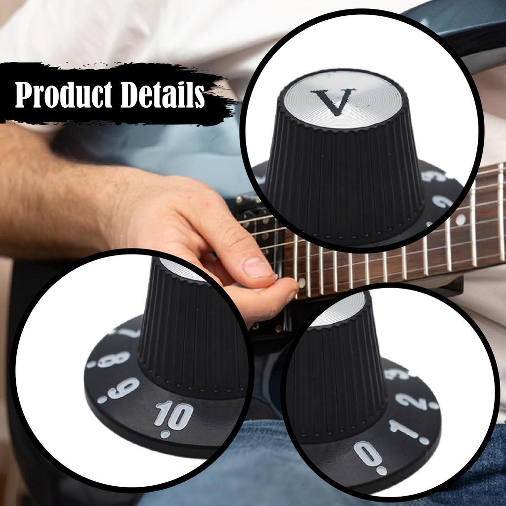 Electric Guitar Control Knob Bass Accessories Easily Install Black High Reliability Practical
