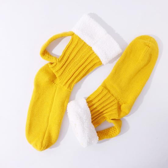 Beer Mug Socks Funny Knitted Crew Socks with Handle Men Women Autumn Winter Floor Socks for Christmas Halloween Birthday Gifts