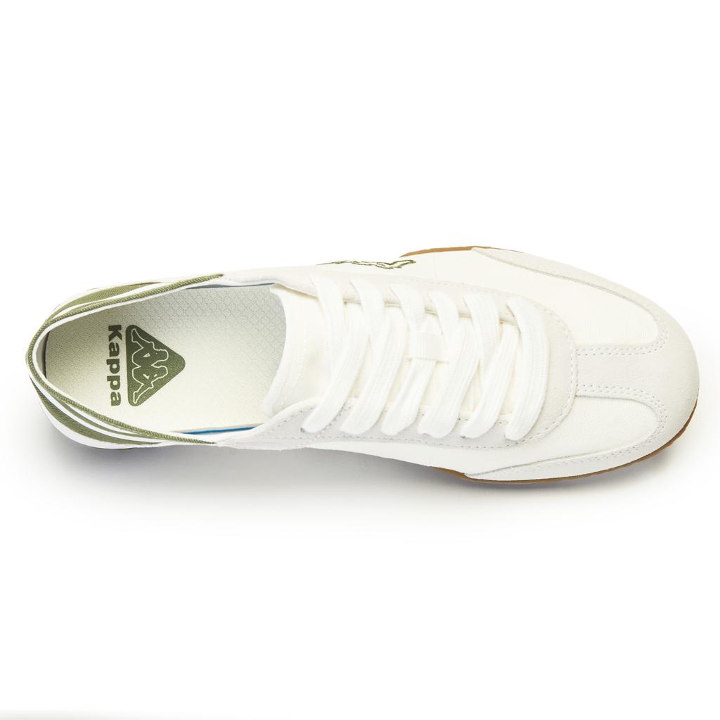 Kappa Fabric Fashion Comfortable Durable Lightweight Low-Top Casual Shoes Unisex sneaker White Green K0EX5BB03-012
