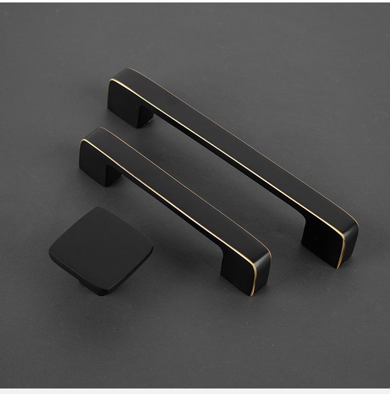 JOYLIFE Brass Handles: Modern Black Cabinet Pulls & Single Hole Drawer Knobs