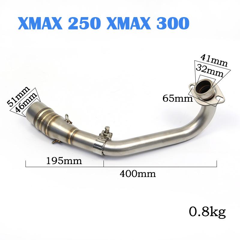 Xmax Xmax300 Motorcycle Exhaust System Modify For Yamaha XMAX250 XMAX300 Xmax 250 300 2020-2022 51mm Exhaust Pipe