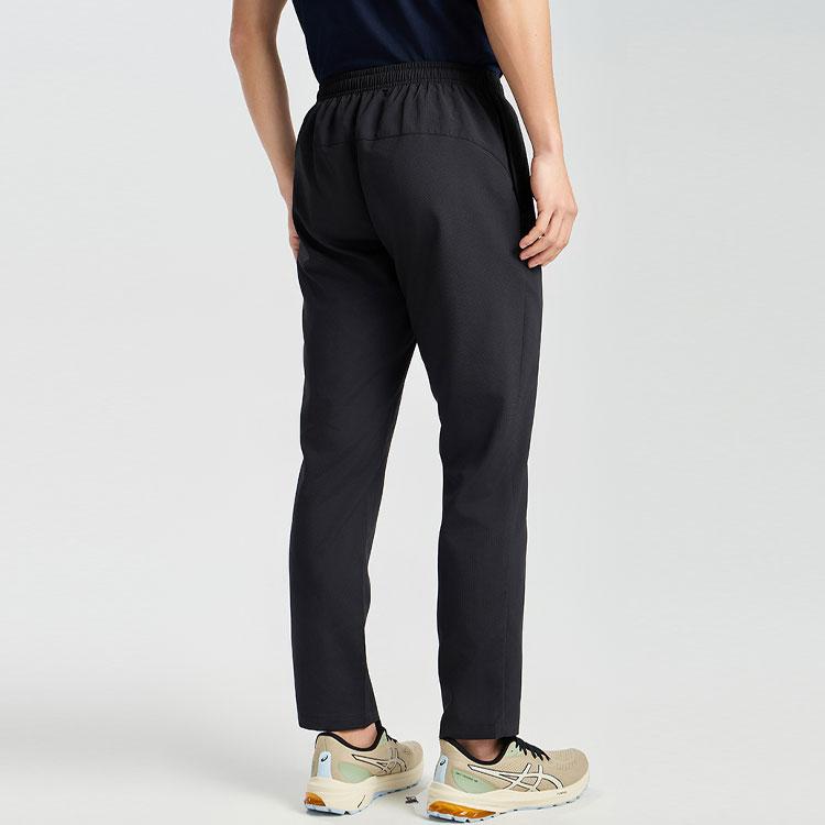 Asics Logo Mid-Waist Comfortable Casual Sports Pants Men Bottoms Black 2011D044-001