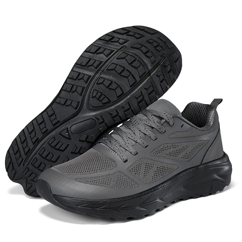 Casual Sneakers Men Shoes Anti-slip Thick Sole Outdoor Sports Shoes Men Lace-up Comfortable Soft Breathable Shoes Men