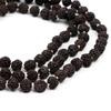 Black Rudraksha Mala 7 MM | Natural Rudraksha Beads Necklace | Meditation and Yoga Beads | Hindu Prayer Necklace | Sacred Jewelry | Unique Gift